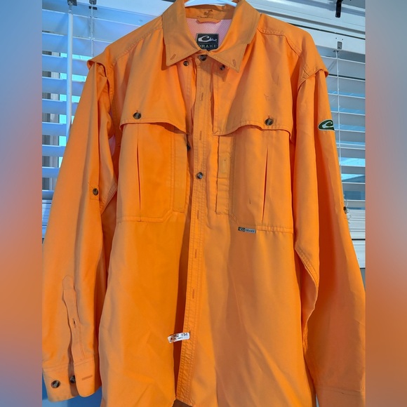 Drake Bright Orange Men's Shirt - Picture 1 of 4